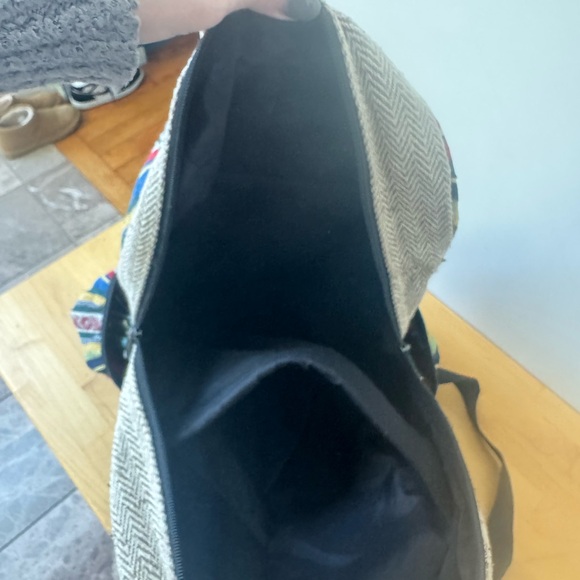 Tree Of Life Himalayan Hemp Large Backpack Made In Nepal - Picture 5 of 7